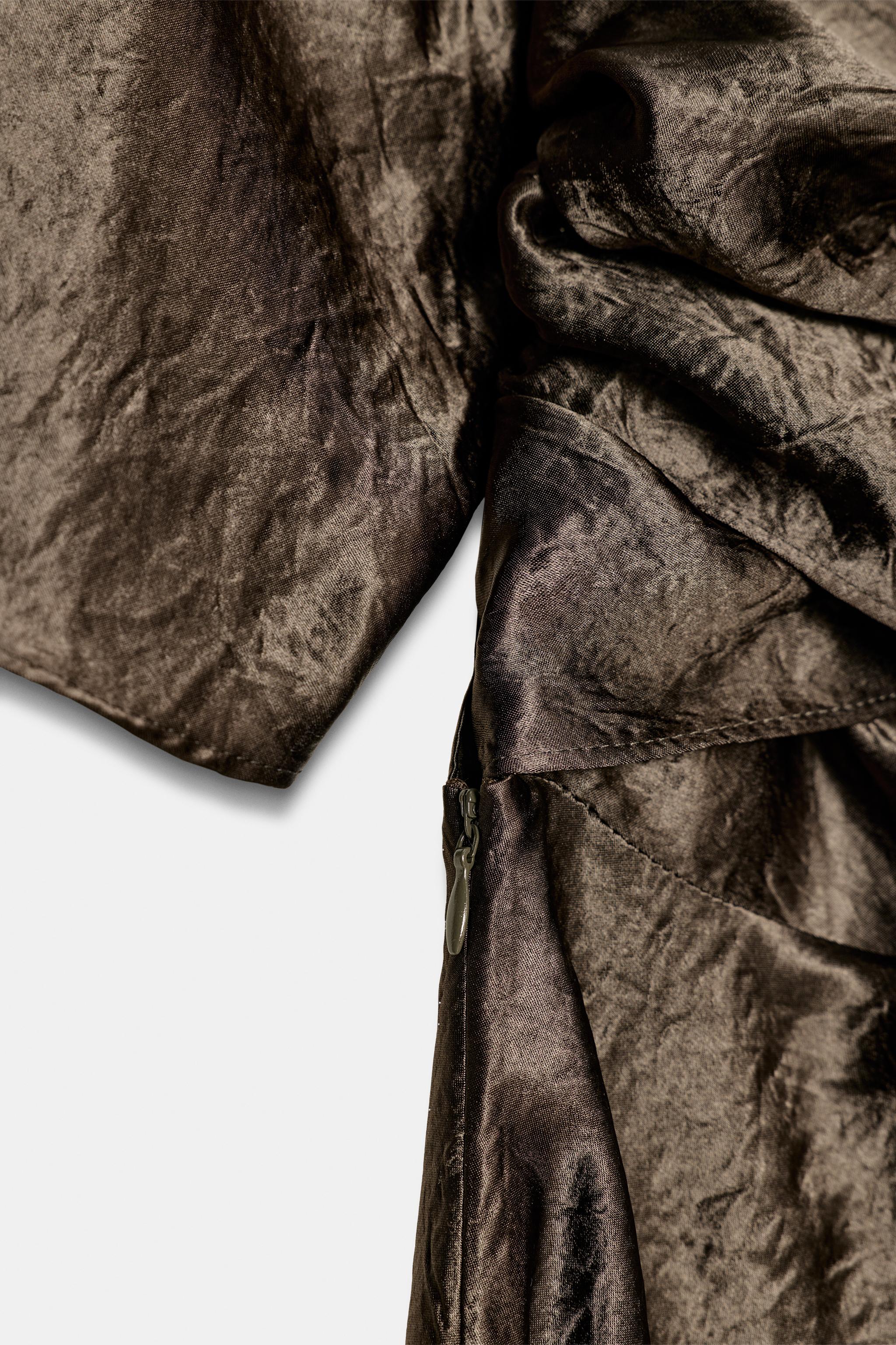 ZW COLLECTION SATIN EFFECT WRAP DRESS